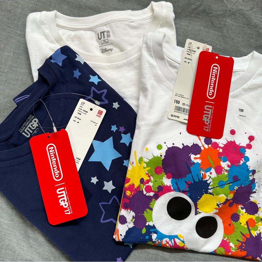 NWT! Uniqlo Kids T- shirts X 3